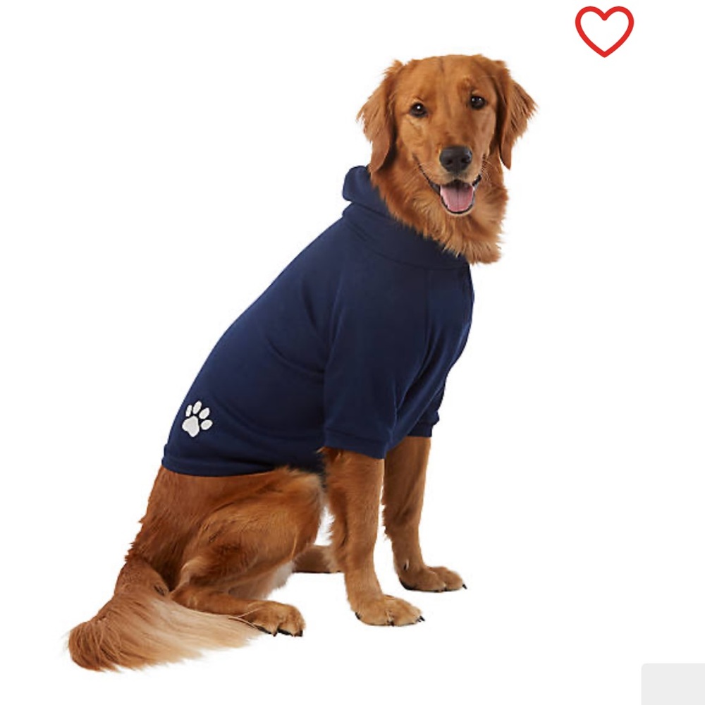 Blue Fleece Dog Hoodie